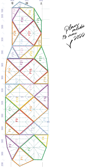 vue de dessus oz boat Lyon illuminé