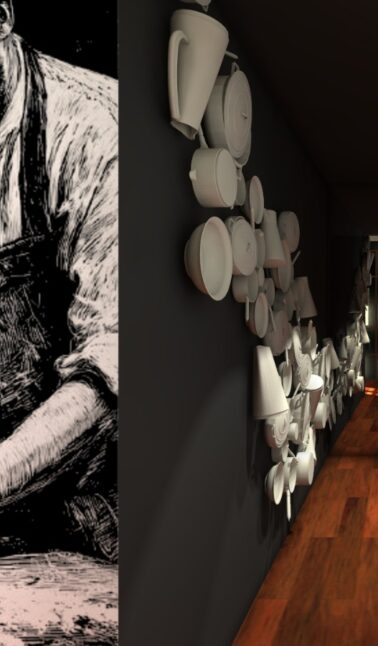 Salle du restaurant BOULOM Bayonne conçue par l’agence David Dalidec