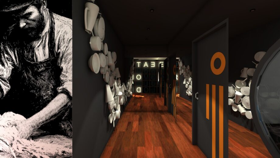 Salle du restaurant BOULOM Bayonne conçue par l’agence David Dalidec